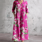 Miss | Jurk Dames Midi Casual - Polyester Mix - Miss Madera