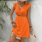Miss | Jurk Dames Midi Casual - Polyester - Miss Madera