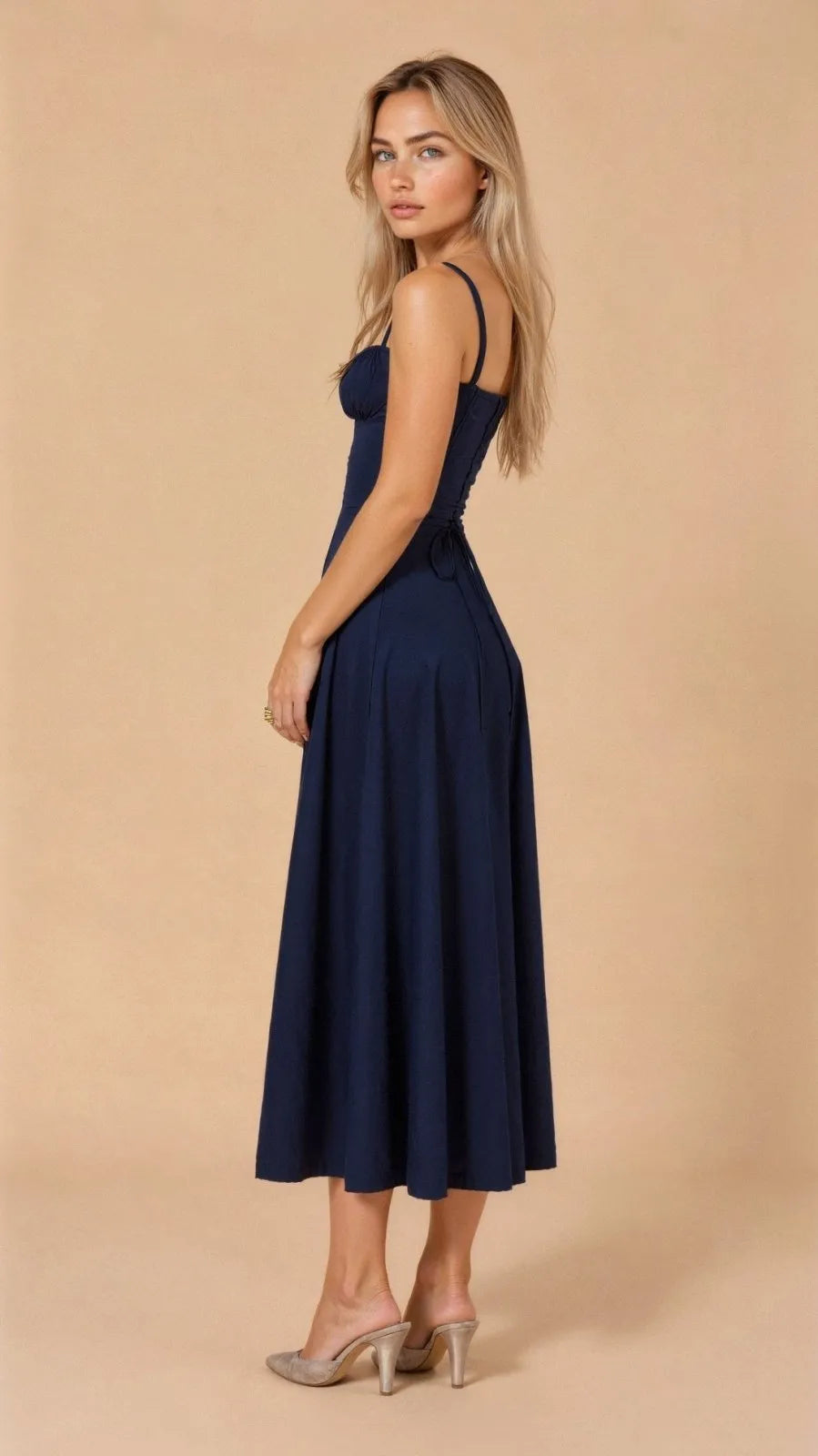 Miss | Jurk Dames Midi Casual Trendy - Polyester - Miss Madera MIS-A26E4C