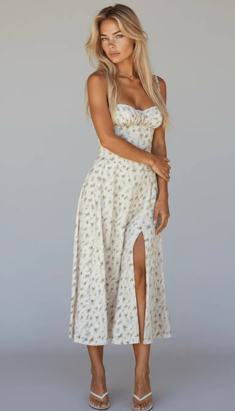 Miss | Jurk Dames Midi Casual Trendy - Polyester - Miss Madera MIS-E95C1A