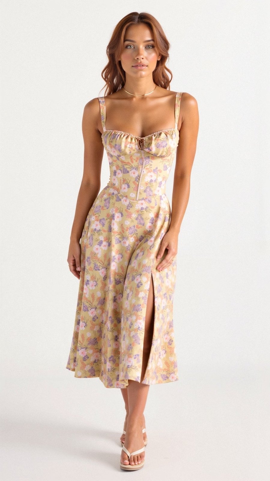 Miss | Jurk Dames Midi Casual Trendy - Polyester - Miss Madera MIS-1FBD0F
