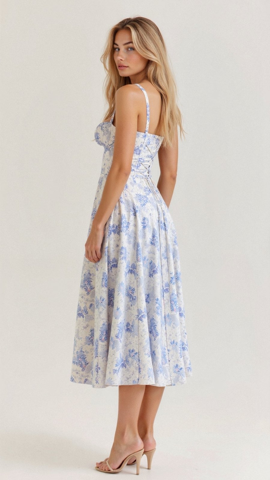 Miss | Jurk Dames Midi Casual Trendy - Polyester - Miss Madera MIS-E7718B