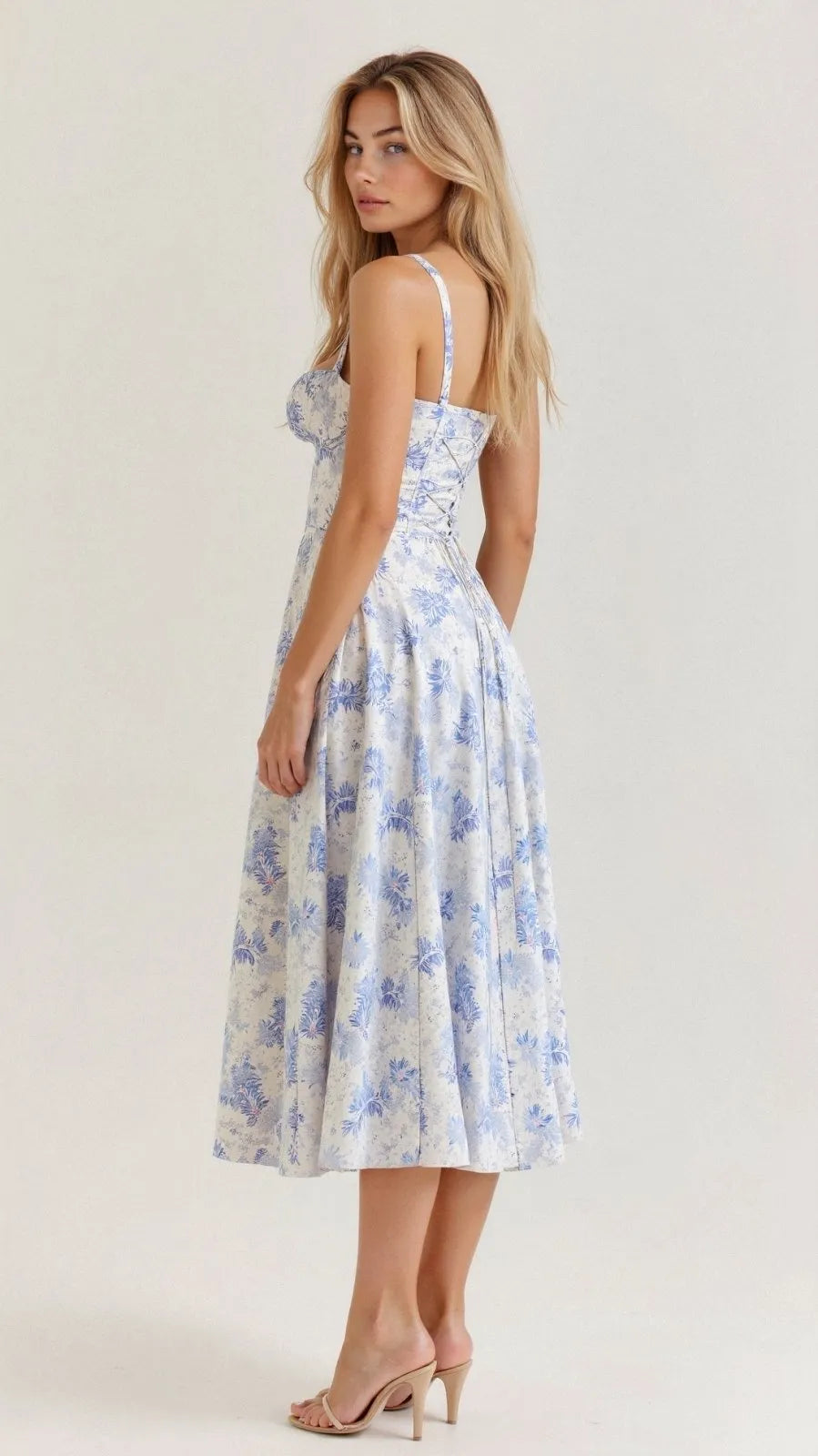 Miss | Jurk Dames Midi Casual Trendy - Polyester - Miss Madera MIS-E7718B
