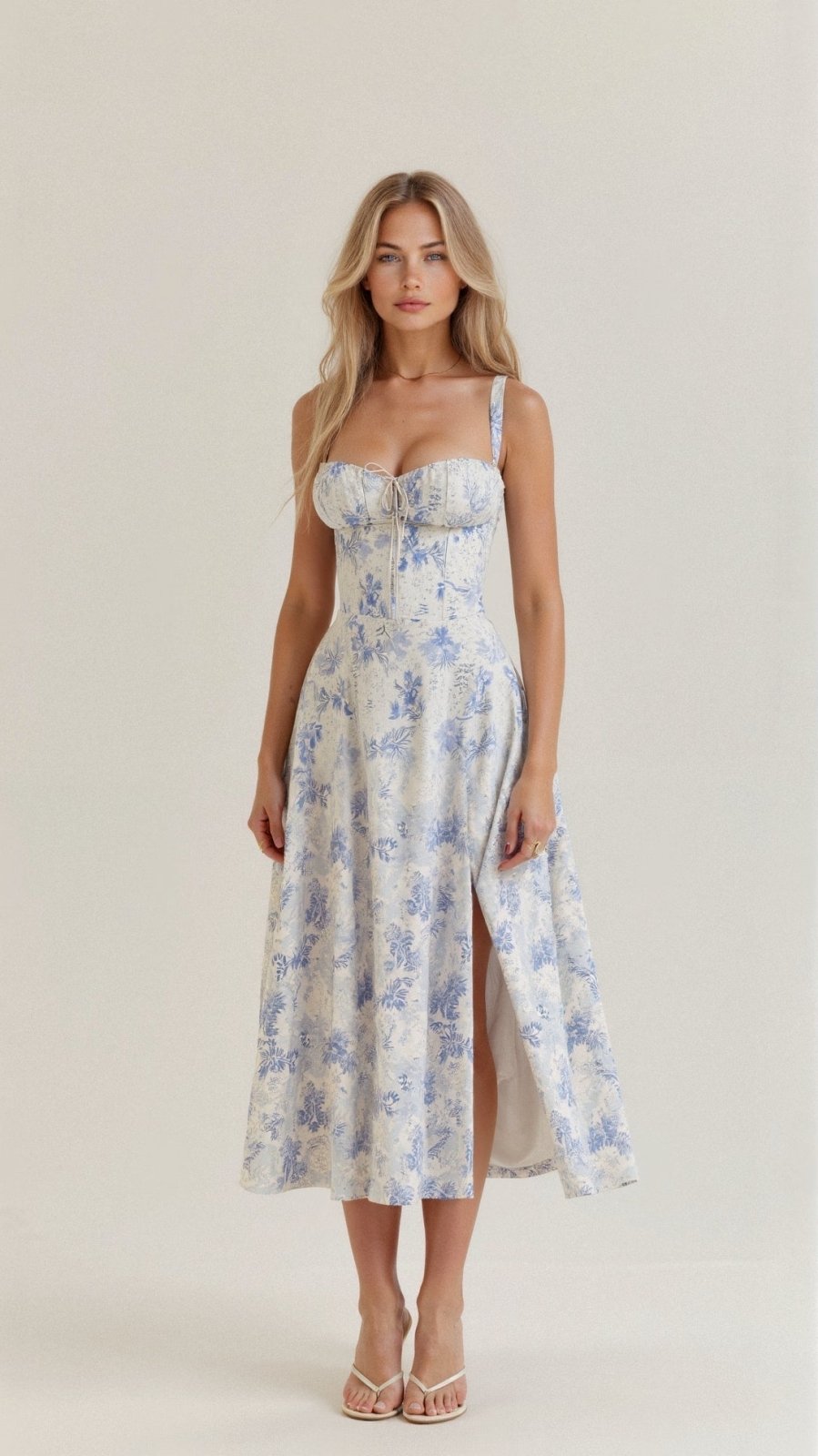 Miss | Jurk Dames Midi Casual Trendy - Polyester - Miss Madera MIS-E7718B
