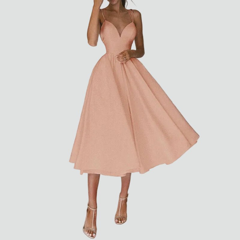 Miss | Jurk Dames Midi Cocktail Sweetheart - Polyester - Miss Madera MIS-CUD8PD