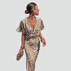 Miss | Jurk Dames Midi Elegant - Chiffon - Miss Madera