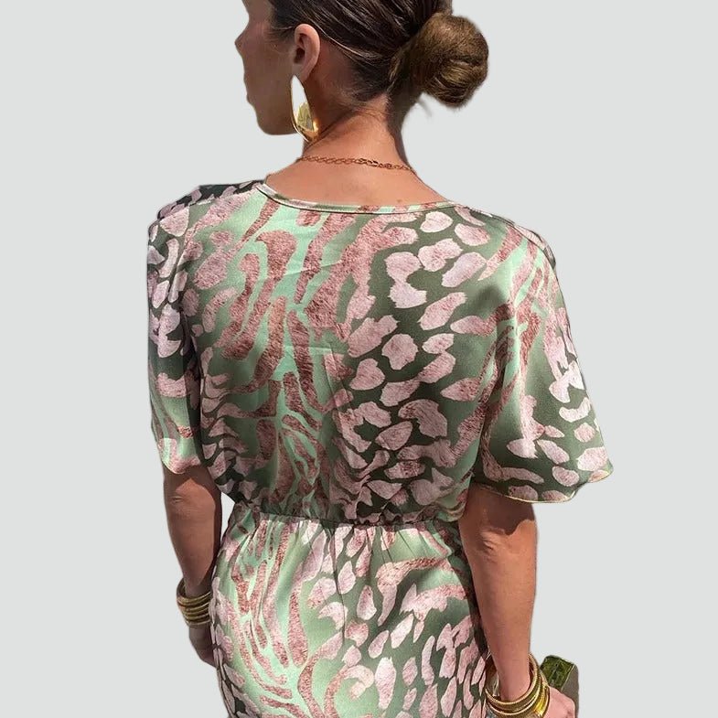 Miss | Jurk Dames Midi Elegant - Chiffon - Miss Madera