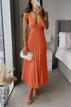 Miss | Jurk Dames Midi Elegant Plissé - Polyester - Miss Madera MIS-244FE9