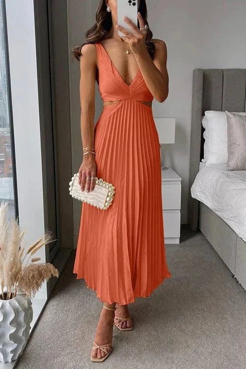 Miss | Jurk Dames Midi Elegant Plissé - Polyester - Miss Madera MIS-244FE9