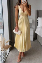 Miss | Jurk Dames Midi Elegant Plissé - Polyester - Miss Madera MIS-35B687