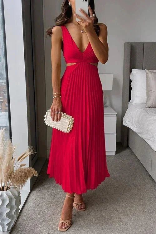 Miss | Jurk Dames Midi Elegant Plissé - Polyester - Miss Madera MIS-747596