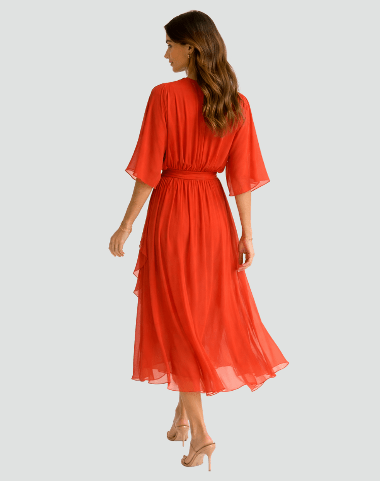Miss | Jurk Dames Midi Elegant - Polyester - Miss Madera