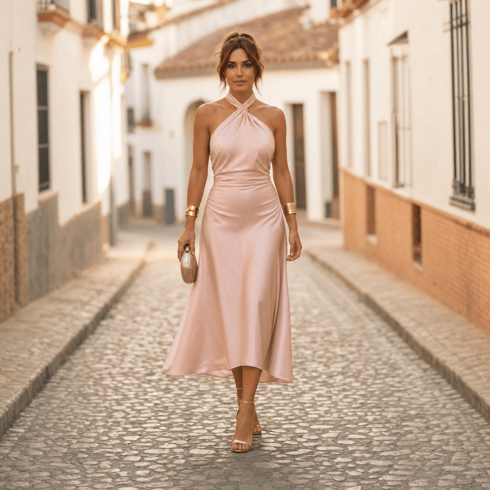 Miss | Jurk Dames Midi Elegant - Polyester - Miss Madera MIS-DB746C