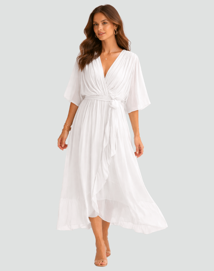 Miss | Jurk Dames Midi Elegant - Polyester - Miss Madera