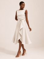Miss | Jurk Dames Midi Elegant - Polyester - Miss Madera