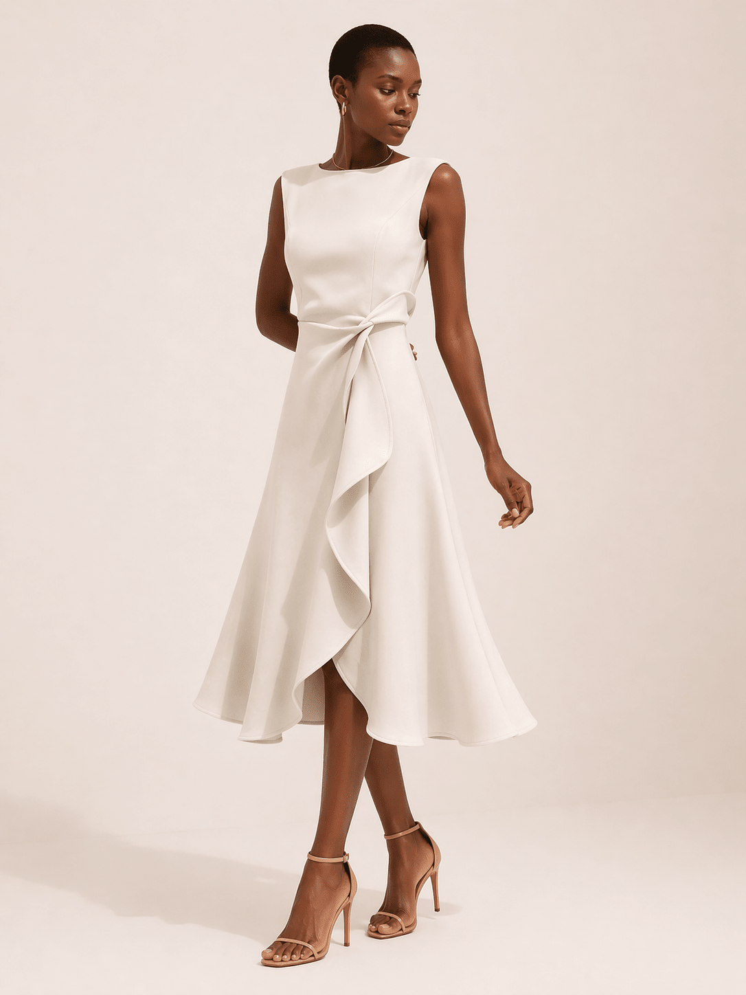 Miss | Jurk Dames Midi Elegant - Polyester - Miss Madera