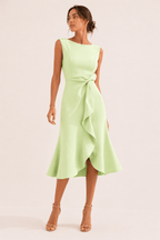 Miss | Jurk Dames Midi Elegant - Polyester - Miss Madera
