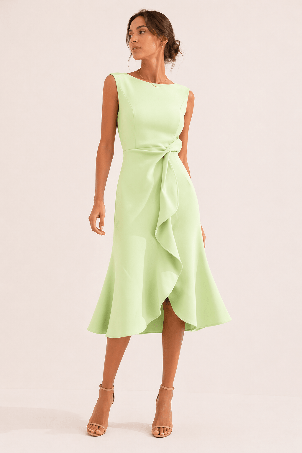 Miss | Jurk Dames Midi Elegant - Polyester - Miss Madera