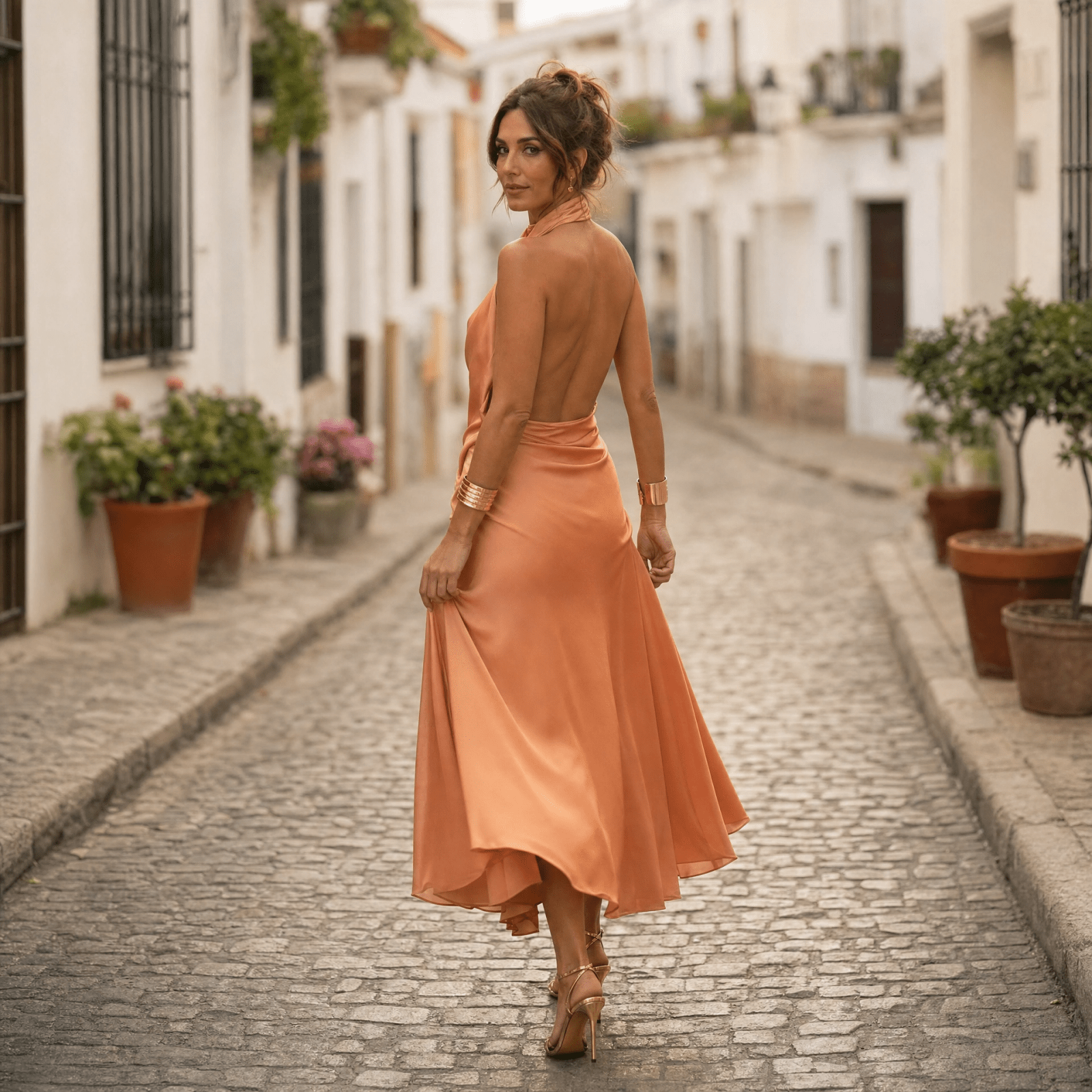 Miss | Jurk Dames Midi Elegant - Polyester - Miss Madera MIS-0A6A6C