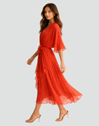 Miss | Jurk Dames Midi Elegant - Polyester - Miss Madera