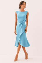 Miss | Jurk Dames Midi Elegant - Polyester - Miss Madera