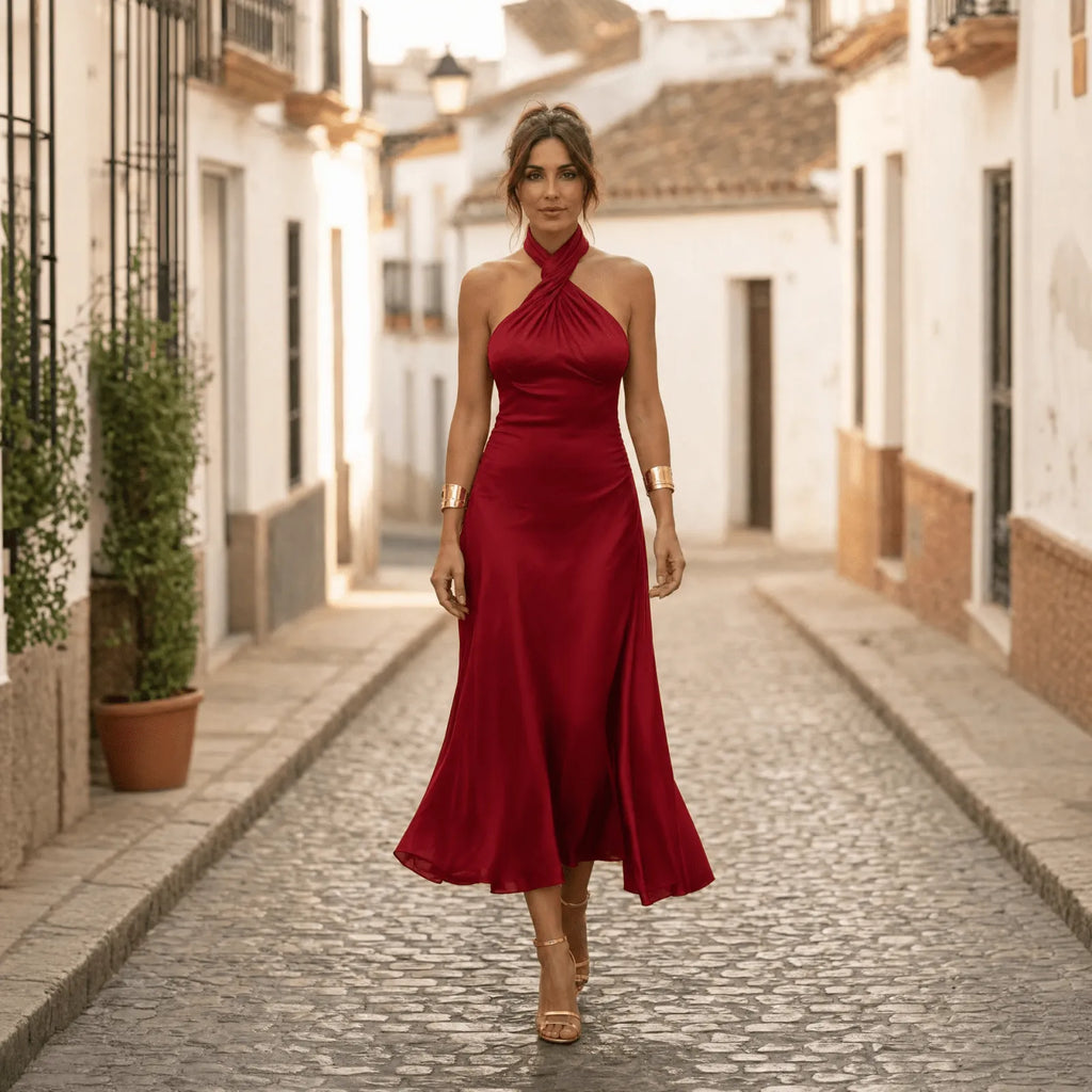 Miss | Jurk Dames Midi Elegant - Polyester - Miss Madera MIS-F4FA94