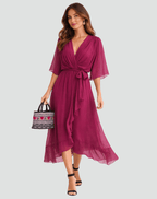Miss | Jurk Dames Midi Elegant - Polyester - Miss Madera