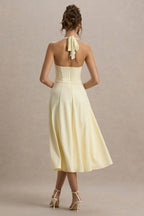 Miss | Jurk Dames Midi Halter Skater - Scuba Crêpe - Miss Madera MIS-FXC1NC