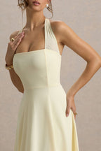 Miss | Jurk Dames Midi Halter Skater - Scuba Crêpe - Miss Madera MIS-FXC1NC