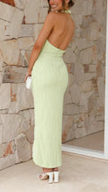 Miss | Jurk Dames Midi Halter Wikkel - Gerib - Miss Madera MIS-S021PI