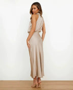 Miss | Jurk Dames Midi Hoge Taille - Katoenblend - Miss Madera MIS-TTZ1G9