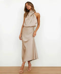 Miss | Jurk Dames Midi Hoge Taille - Katoen - Miss Madera MIS-WQGU6C