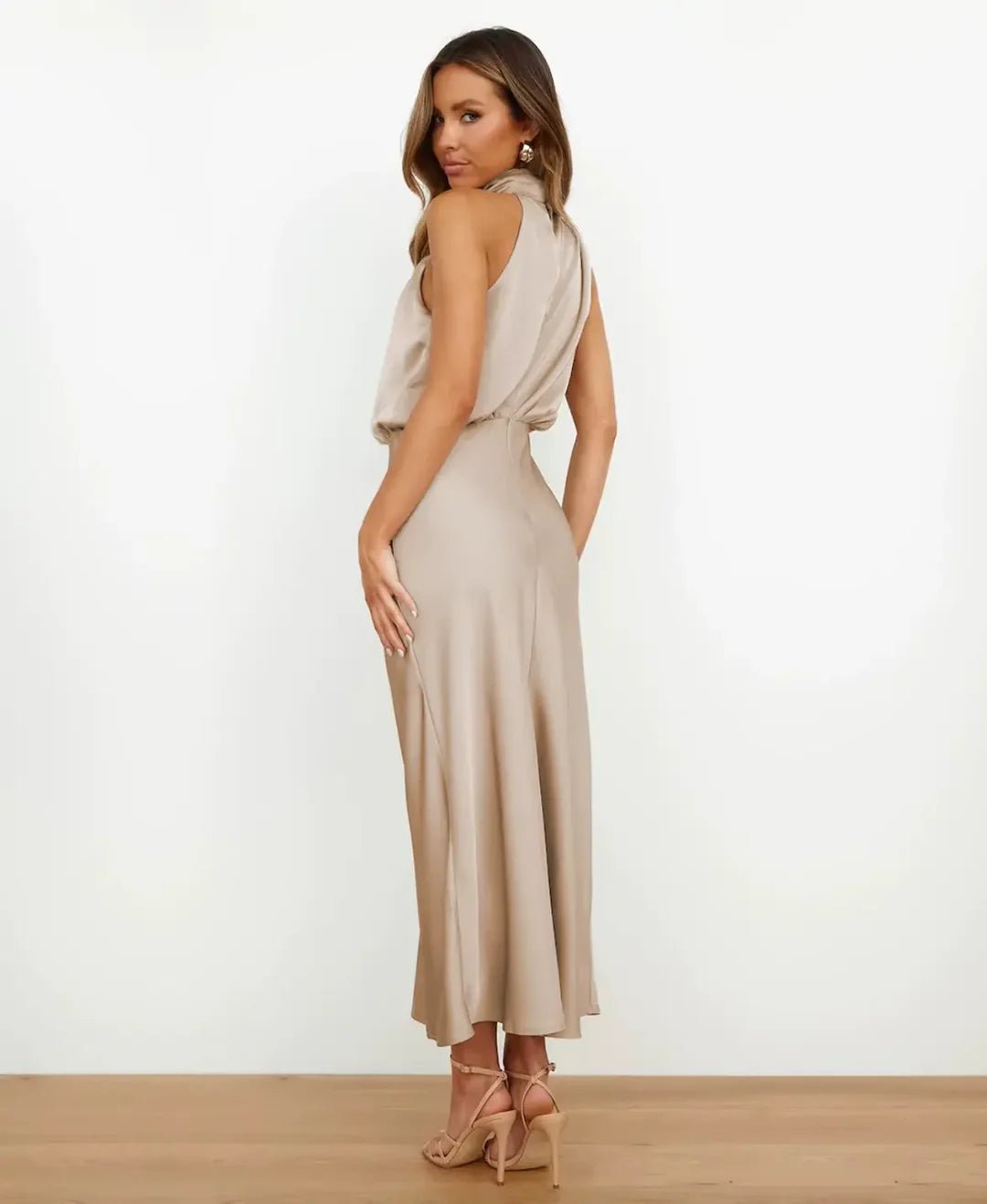 Miss | Jurk Dames Midi Hoge Taille - Katoen - Miss Madera MIS-WQGU6C