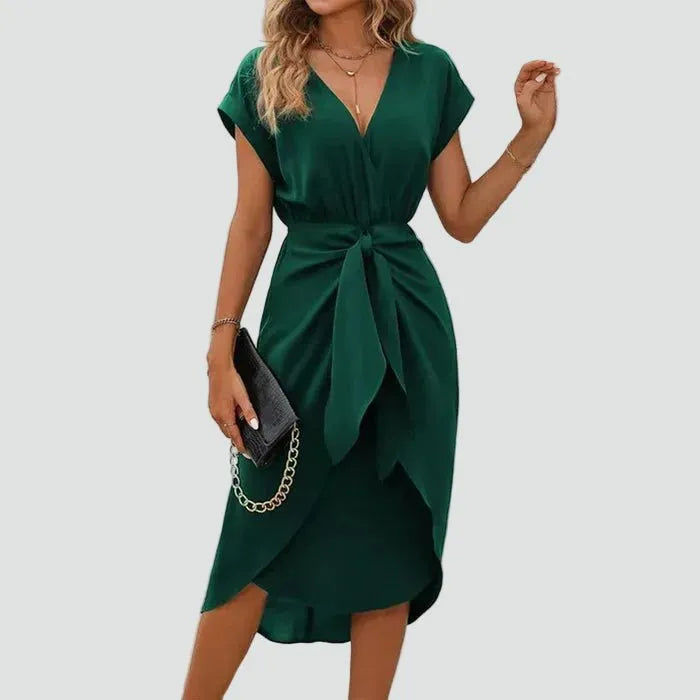 Miss | Jurk Dames Midi Kopertouw - Viscose - Miss Madera MIS-RQR854