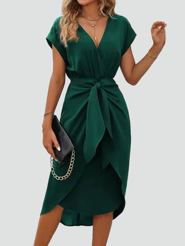 Miss | Jurk Dames Midi Kopertouw - Viscose - Miss Madera MIS-RQR854