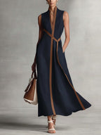 Miss | Jurk Dames Midi - Linnen - Miss Madera MIS-97ADC6