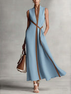 Miss | Jurk Dames Midi - Linnen - Miss Madera MIS-36D2F3