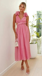 Miss | Jurk Dames Midi Modern - Polyester Mix - Miss Madera MIS-0EFFDD