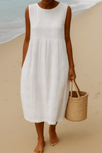 Miss | Jurk Dames Midi Mouwloos Elegant - Polyester - Miss Madera MIS-024C44