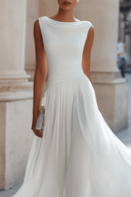 Miss | Jurk Dames Midi Mouwloos Geplisseerd - Polyester - Miss Madera MIS-KIRHH6
