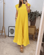Miss | Jurk Dames Midi Plissé Elegant - Polyester - Miss Madera