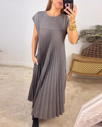 Miss | Jurk Dames Midi Plissé Elegant - Polyester - Miss Madera
