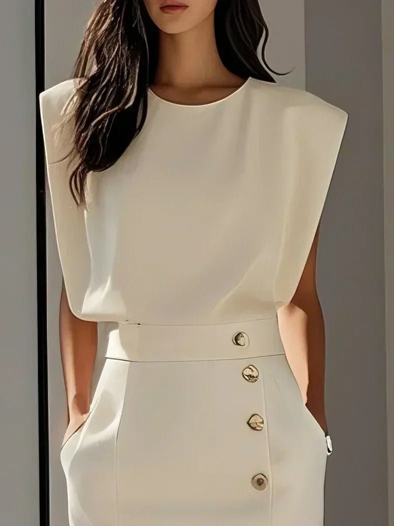 Miss | Jurk Dames Midi Relaxed - Polyester - Miss Madera MIS-984C8A