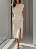 Miss | Jurk Dames Midi Relaxed - Polyester - Miss Madera MIS-B5F66D