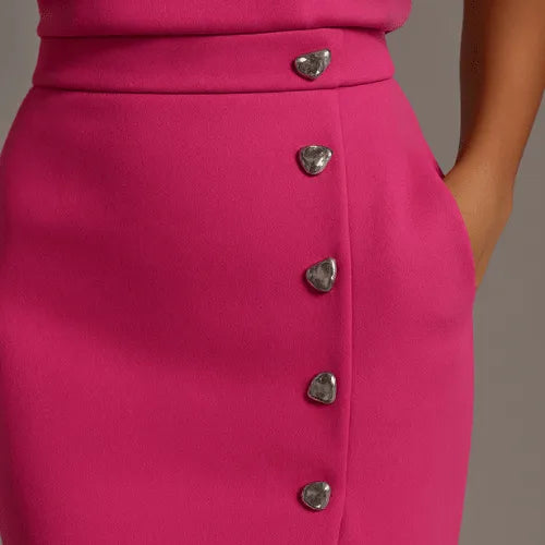 Miss | Jurk Dames Midi Relaxed - Polyester - Miss Madera MIS-984C8A