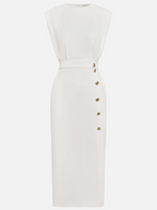 Miss | Jurk Dames Midi Relaxed - Polyester - Miss Madera MIS-984C8A