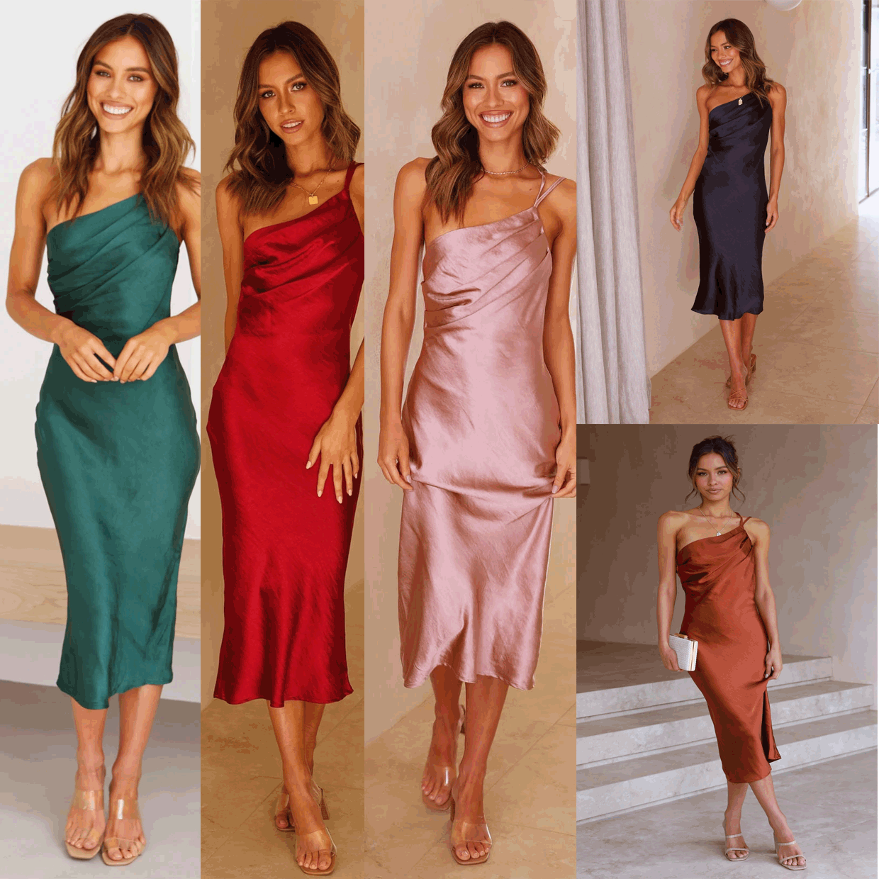 Miss | Jurk Dames Midi Slim Fit - Polyester - Miss Madera MIS-EDED1C