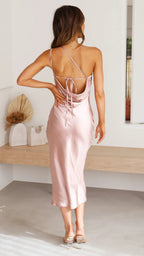Miss | Jurk Dames Midi Slim Fit - Polyester - Miss Madera MIS-EDED1C