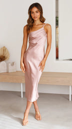Miss | Jurk Dames Midi Slim Fit - Polyester - Miss Madera MIS-EDED1C