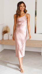 Miss | Jurk Dames Midi Slim Fit - Polyester - Miss Madera MIS-75D31B
